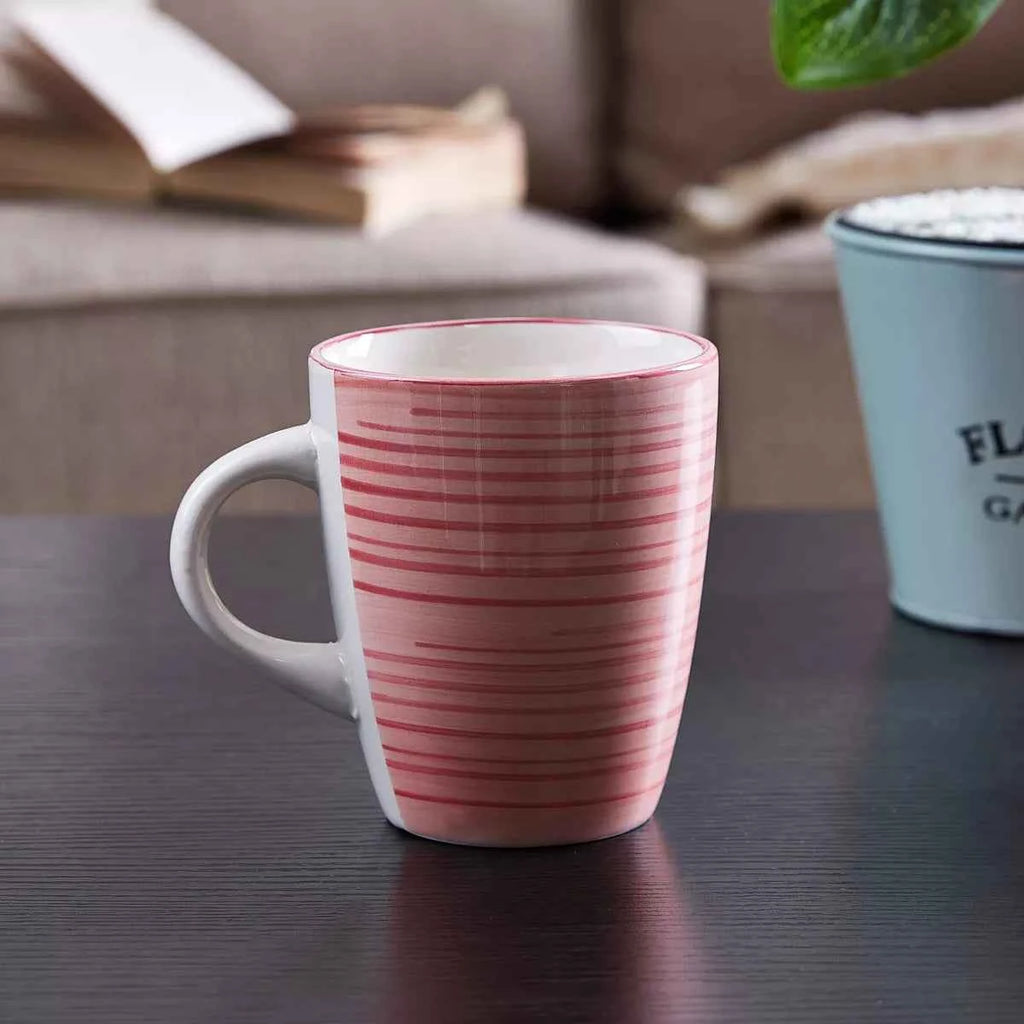 Stoneware Striped Mug