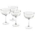 4x FRÖJDA Juice Glass, clear glass, 20 cl
