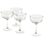4x FRÖJDA Juice Glass, clear glass, 20 cl
