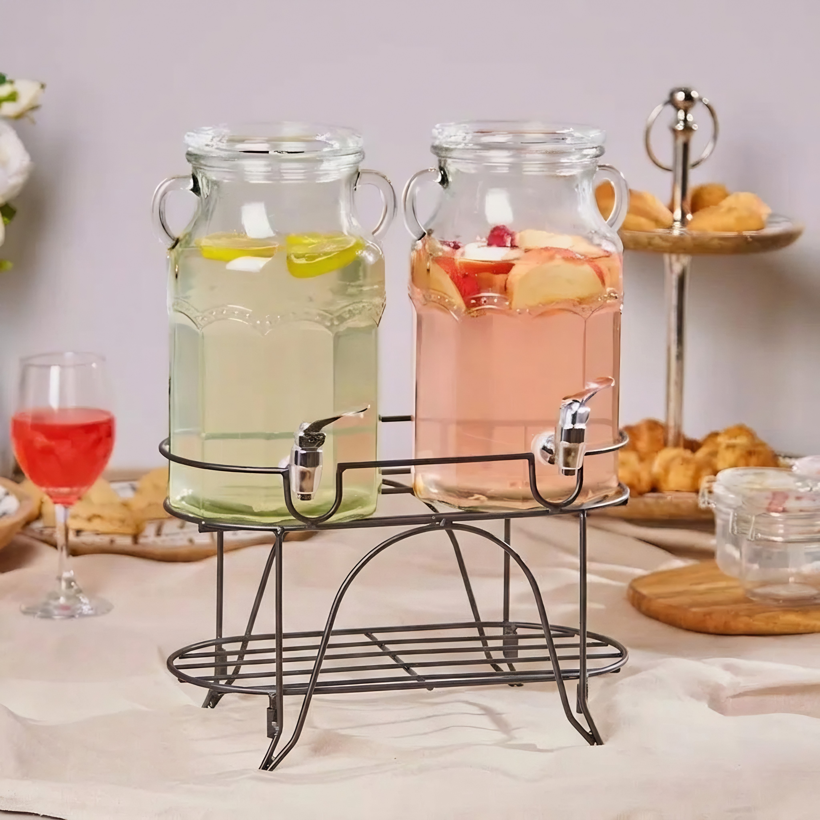 La Granee Glass Juice Barrel Set