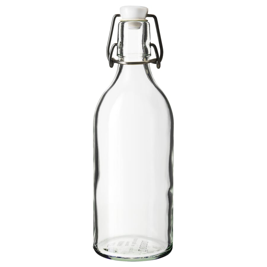 KORKEN
Bottle with stopper, clear glass, 0.5 l