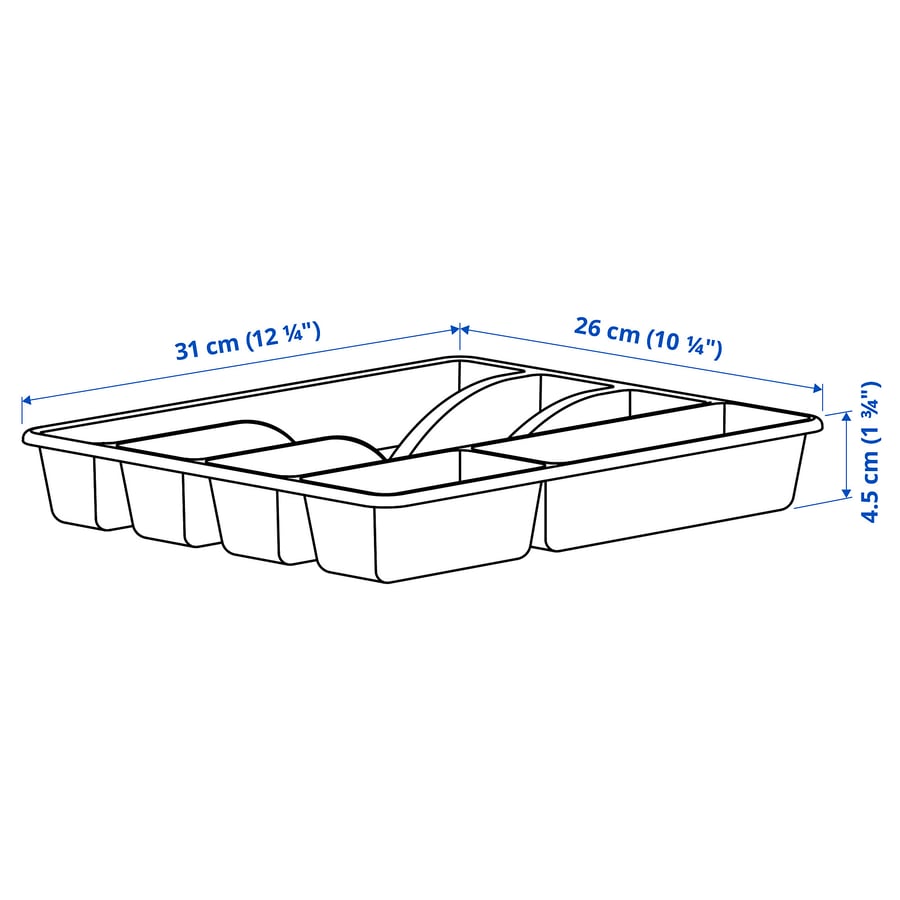 SMÄCKER
Cutlery tray, anthracite