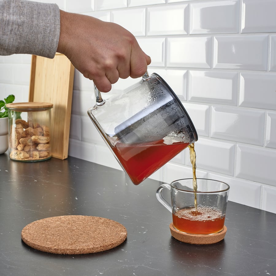 RIKLIG
Teapot, glass, 1.5 l