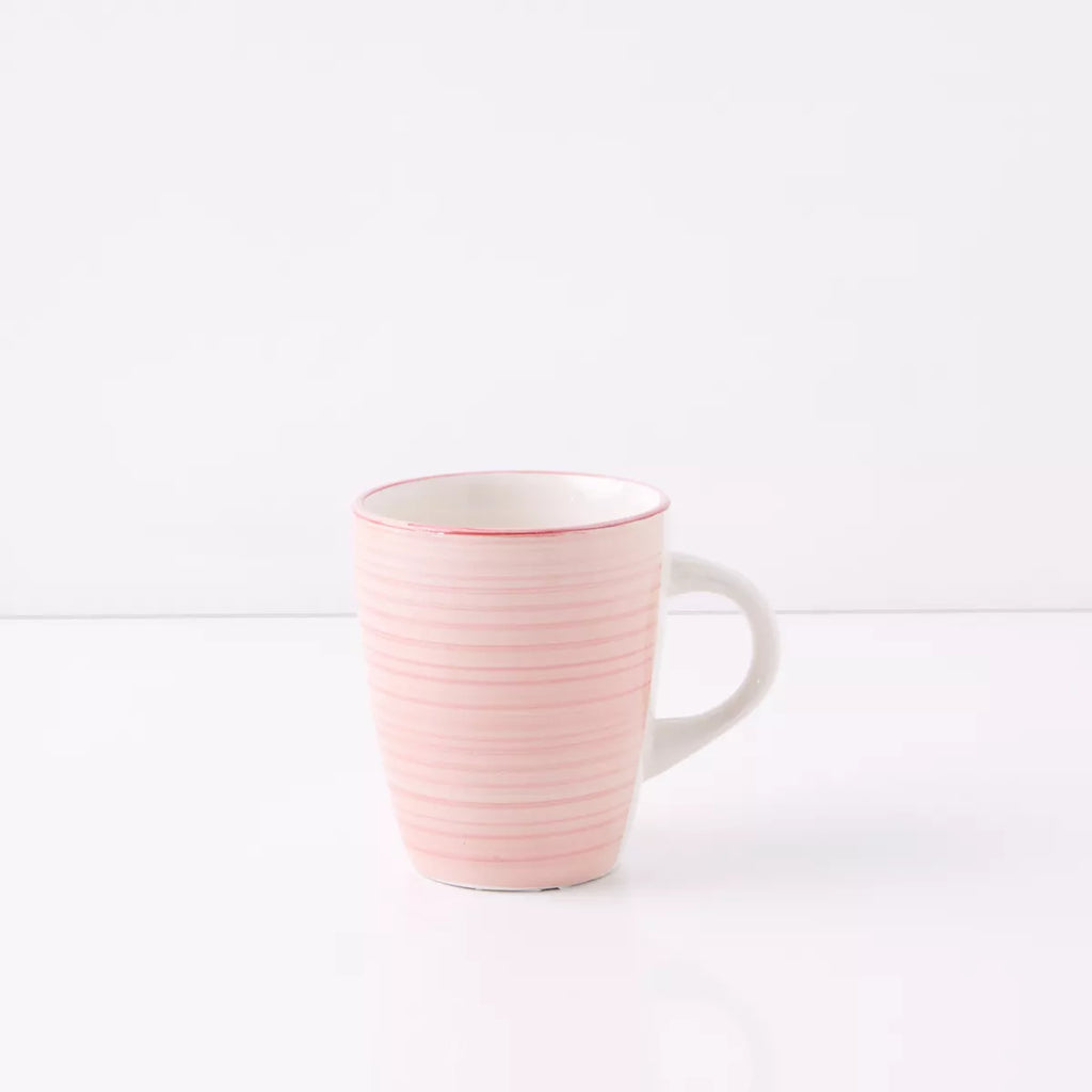 Stoneware Striped Mug