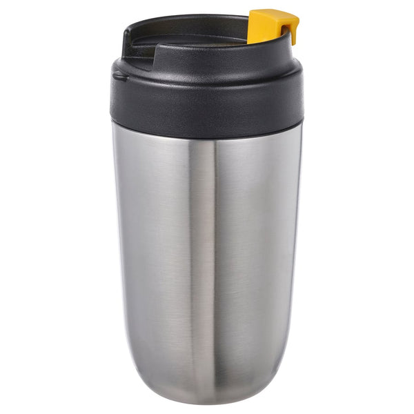 ENVÄLDIG
Insulated travel mug, stainless steel/black, 35 cl