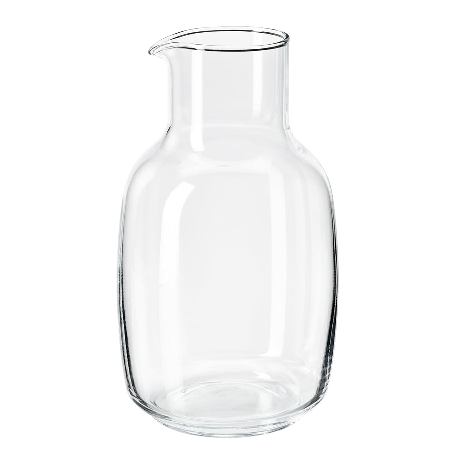 RÖDGASELL
Carafe, clear glass, 1.2 l