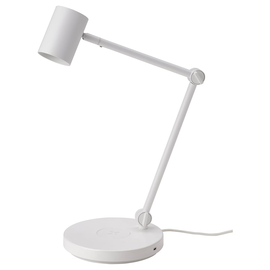 NYMÅNE
Work lamp with wireless charging, white