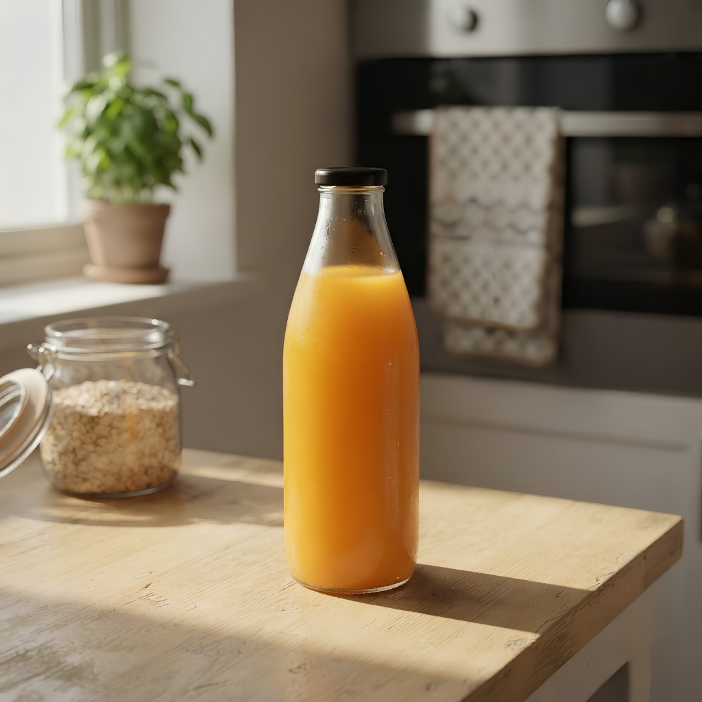 Homesop 1 Litre Glass Beverage Bottle