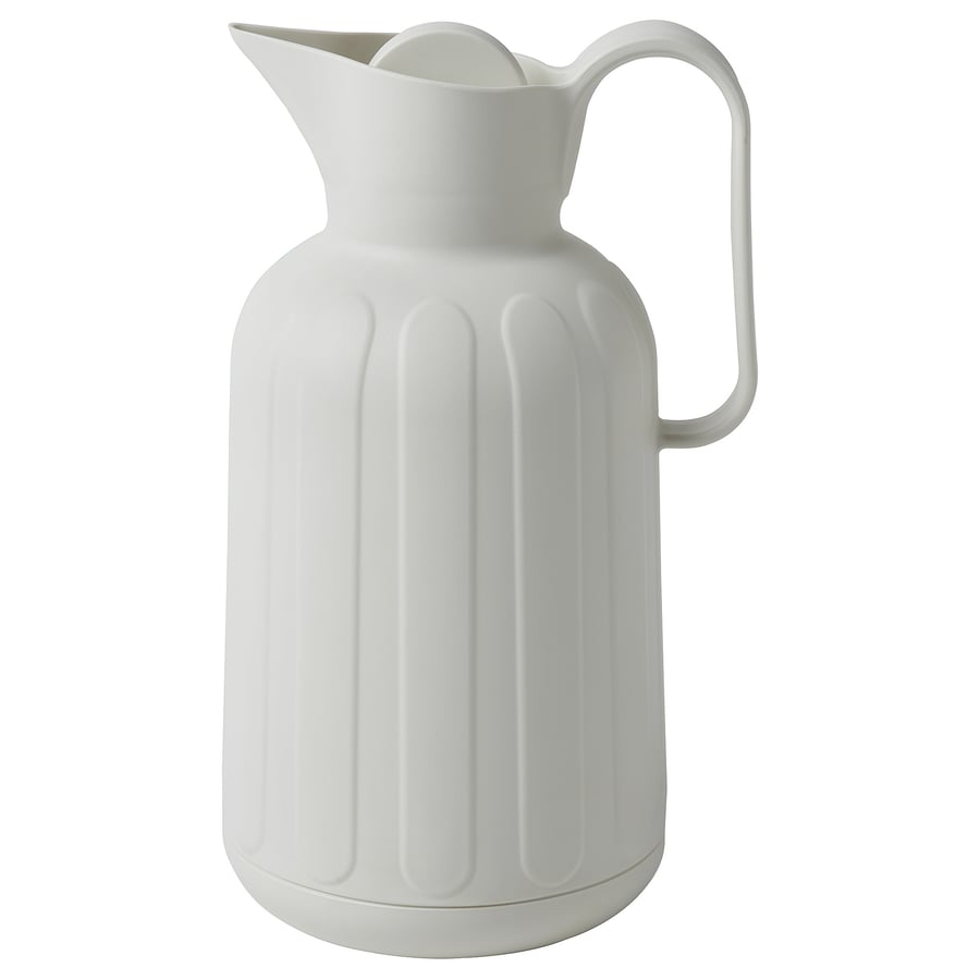 TAGGÖGA
Vacuum flask, off-white, 1.6 l