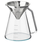 HÖGMODIG
Coffee maker for drip coffee, clear glass/stainless