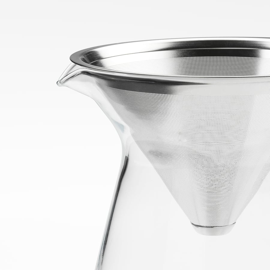 HÖGMODIG
Coffee maker for drip coffee, clear glass/stainless
