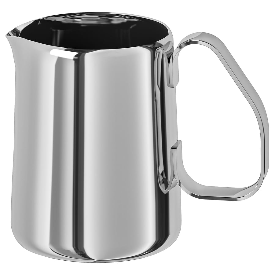 MÅTTLIG
Milk-frothing jug, stainless steel, 0.5 l