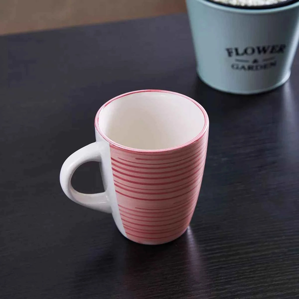 Stoneware Striped Mug