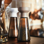 HALVTOM
Spice mill, glass/brown, 19 cm