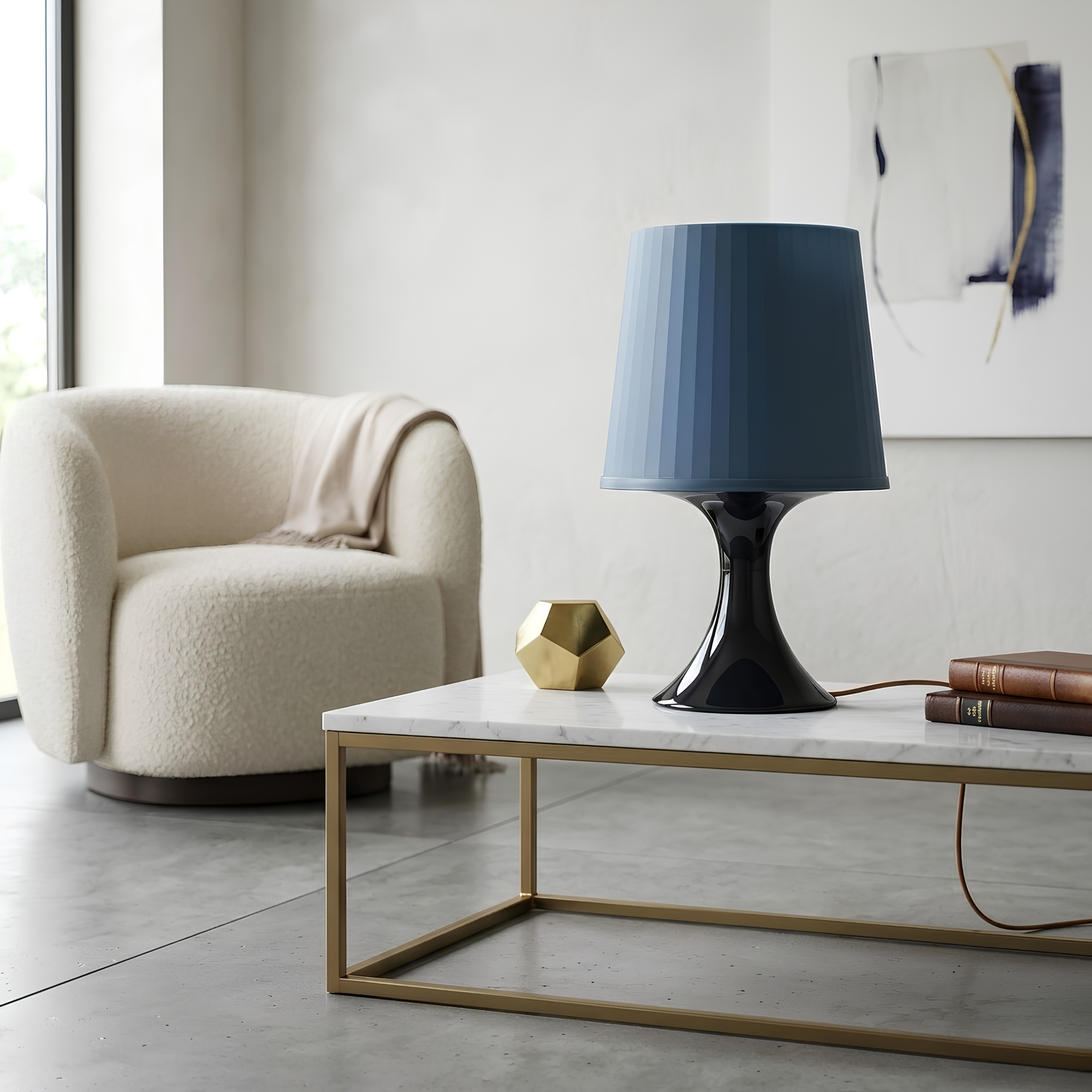 IKEA LAMPAN dark blue 43cm