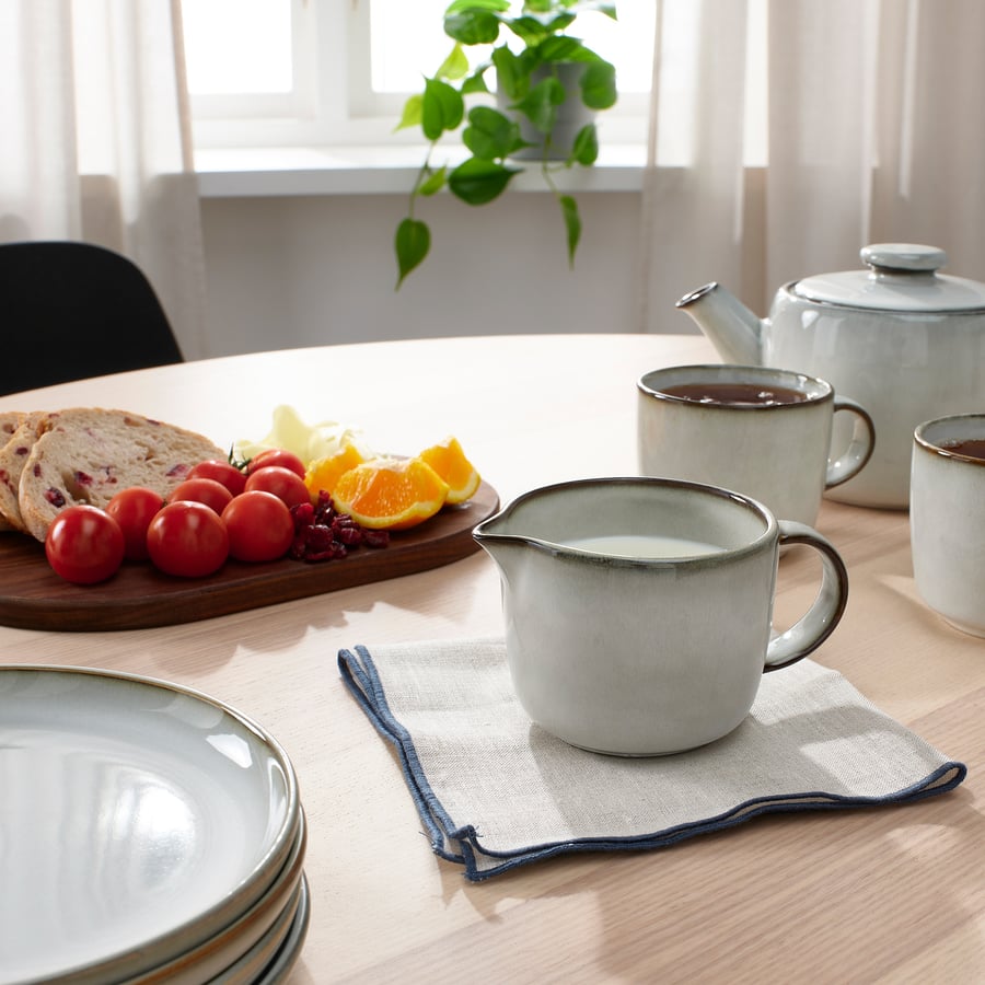 GLADELIG
Milk/cream jug, grey, 0.4 l
