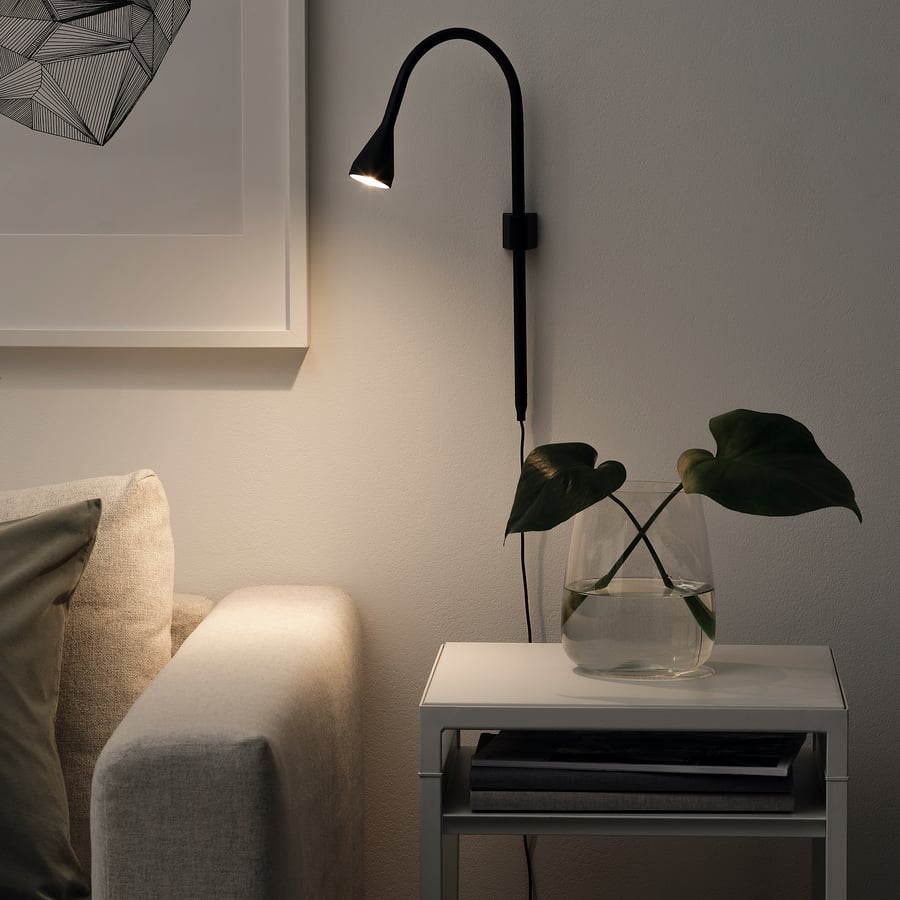 NÄVLINGE
LED wall/clamp spotlight, black
