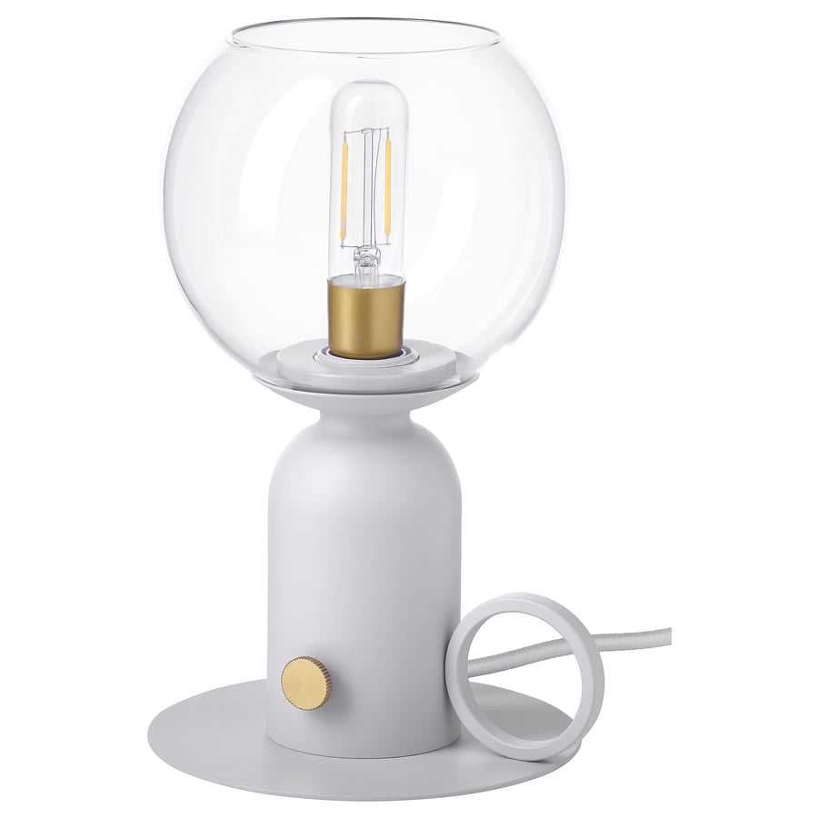 ÅSKMULLER
Table lamp, dimmable light grey