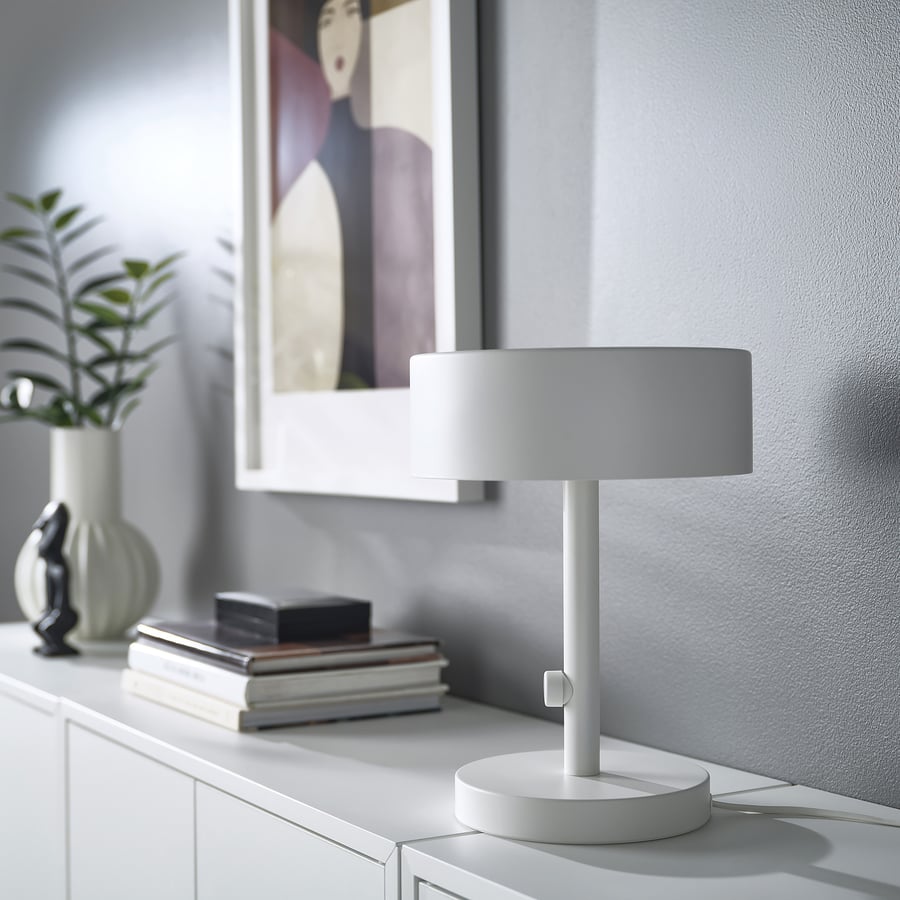 NYMÅNE
Table lamp, white, 33 cm