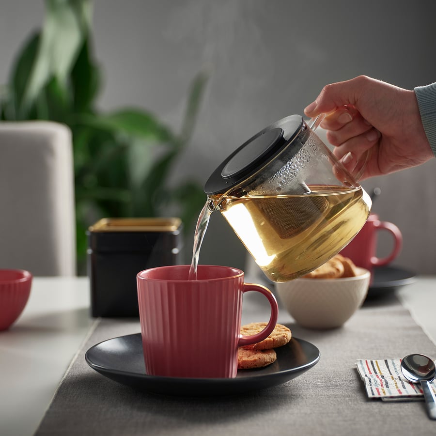 RIKLIG
Teapot, glass, 0.6 l