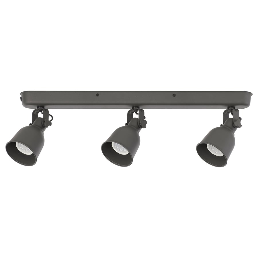 HEKTAR
Ceiling track, 3-spots, dark grey