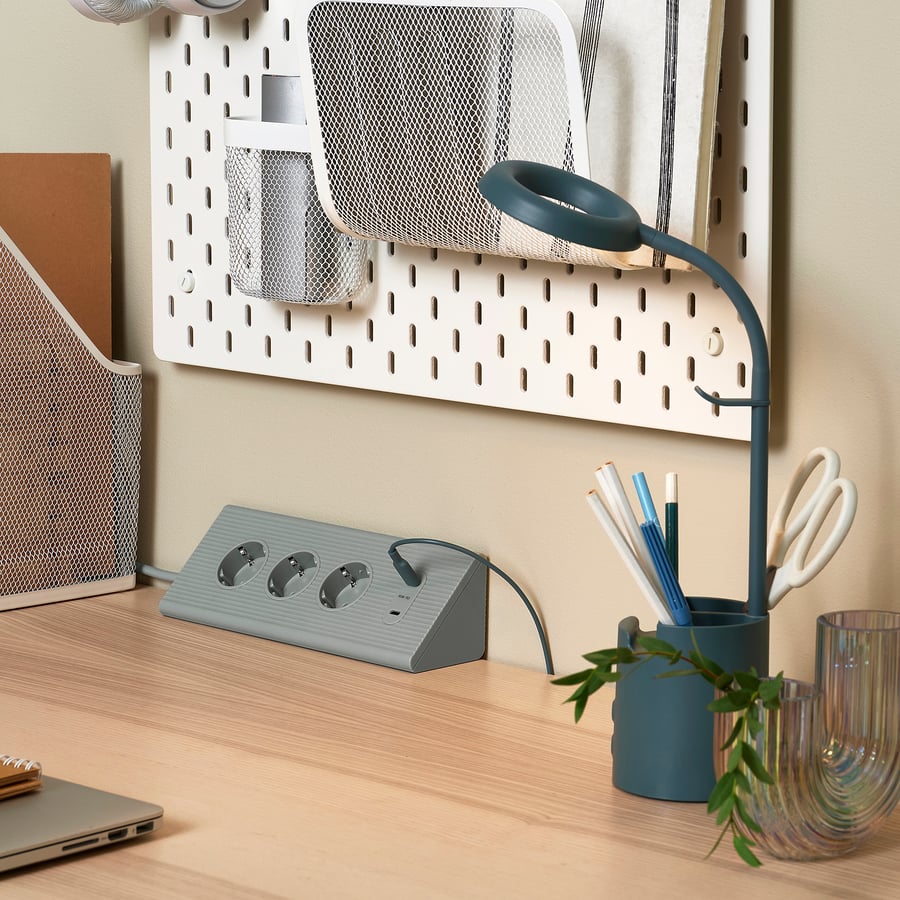 BRUNBÅGE
LED work lamp, with storage dimmable/turquoise