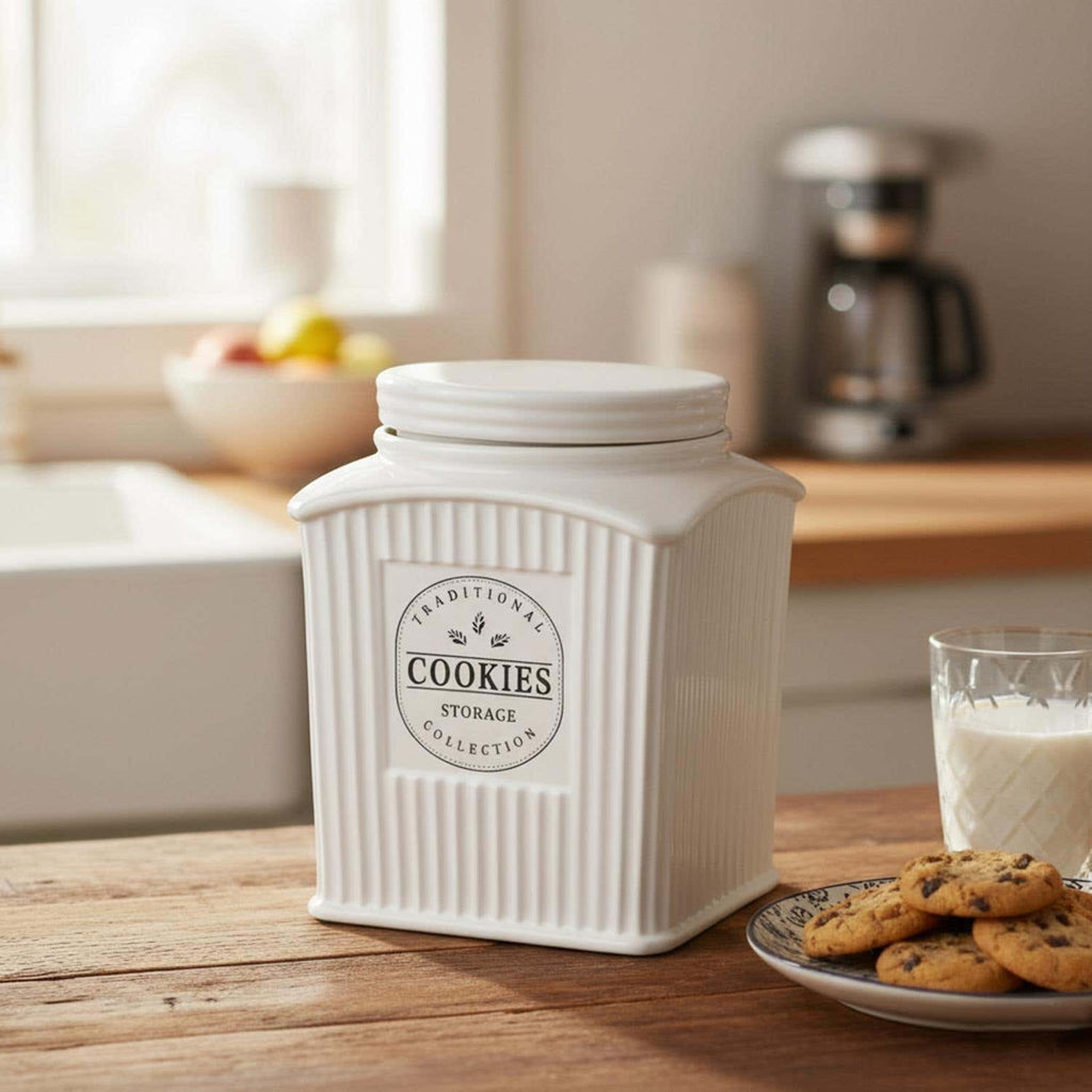 Lenosa Cookies Canister 2l -white