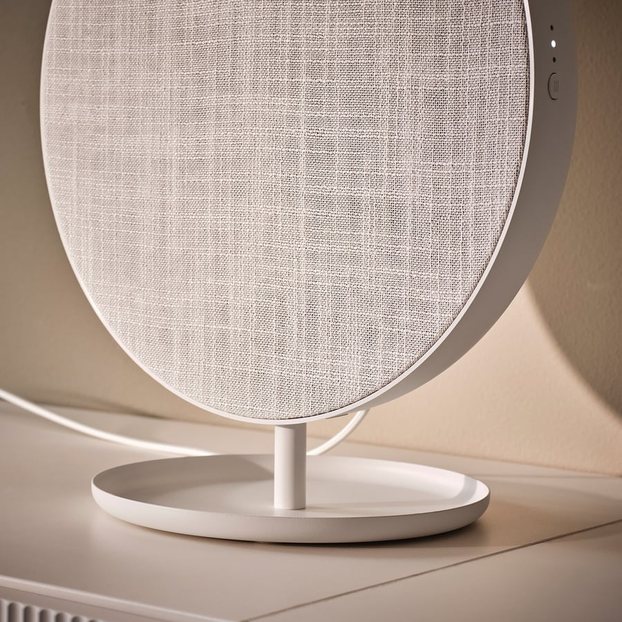 SOLSKYDD
Bluetooth speaker, white, 29 cm