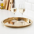 GLATTIS
Tray, brass-colour, 38 cm