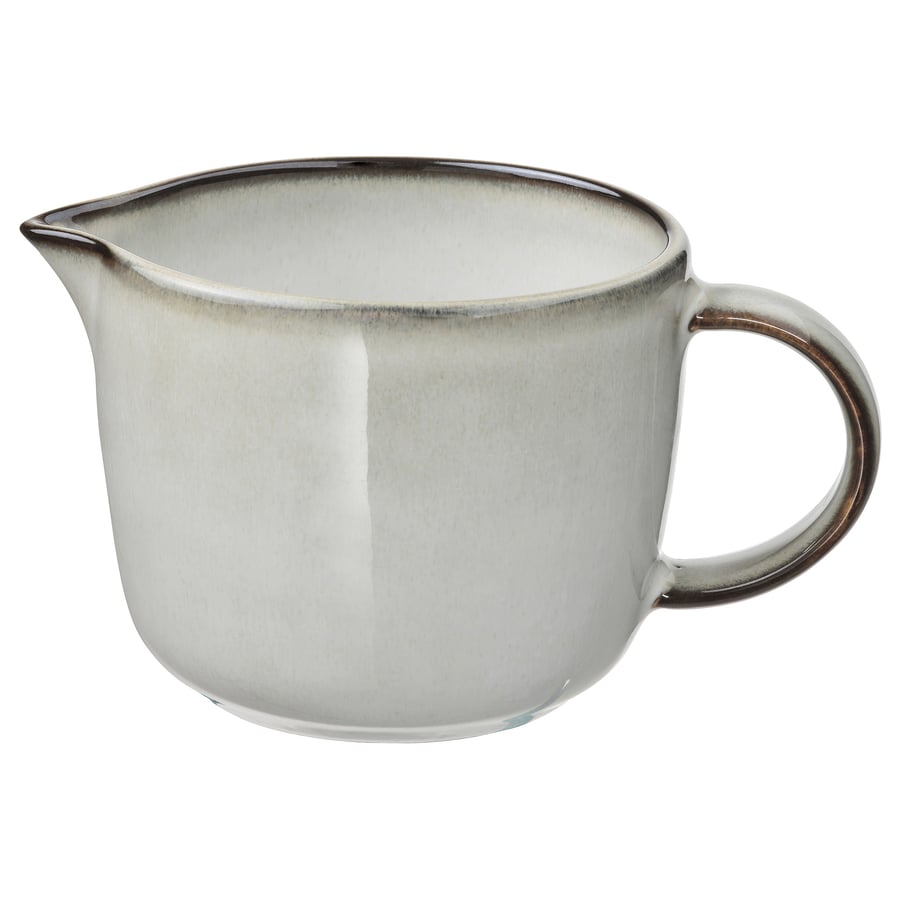 GLADELIG
Milk/cream jug, grey, 0.4 l