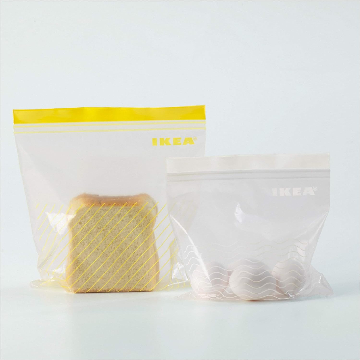 ISTAD Resealable bag, yellow /white x50