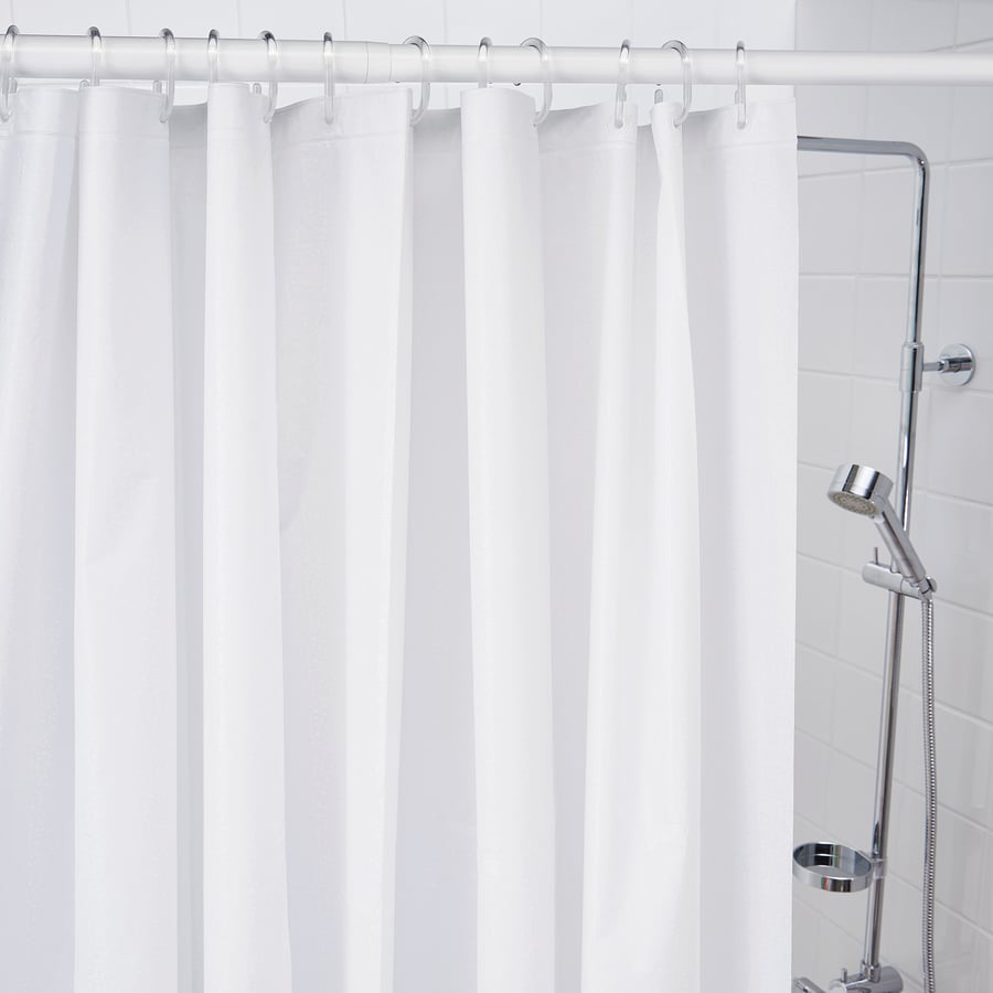 BJÄRSEN
Shower curtain, white, 180x200 cm