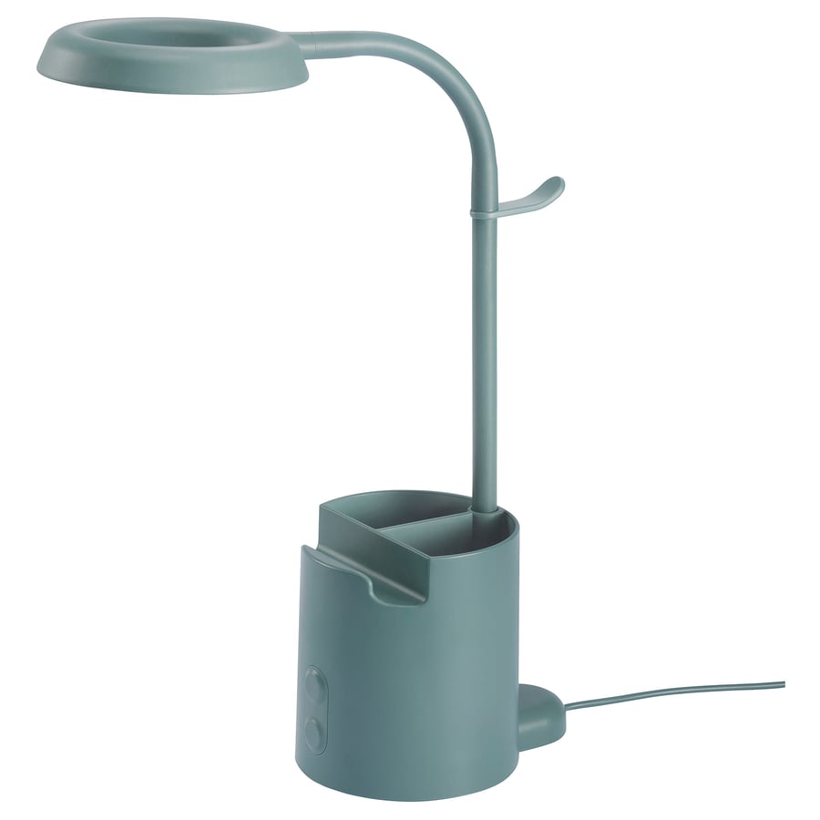 BRUNBÅGE
LED work lamp, with storage dimmable/turquoise