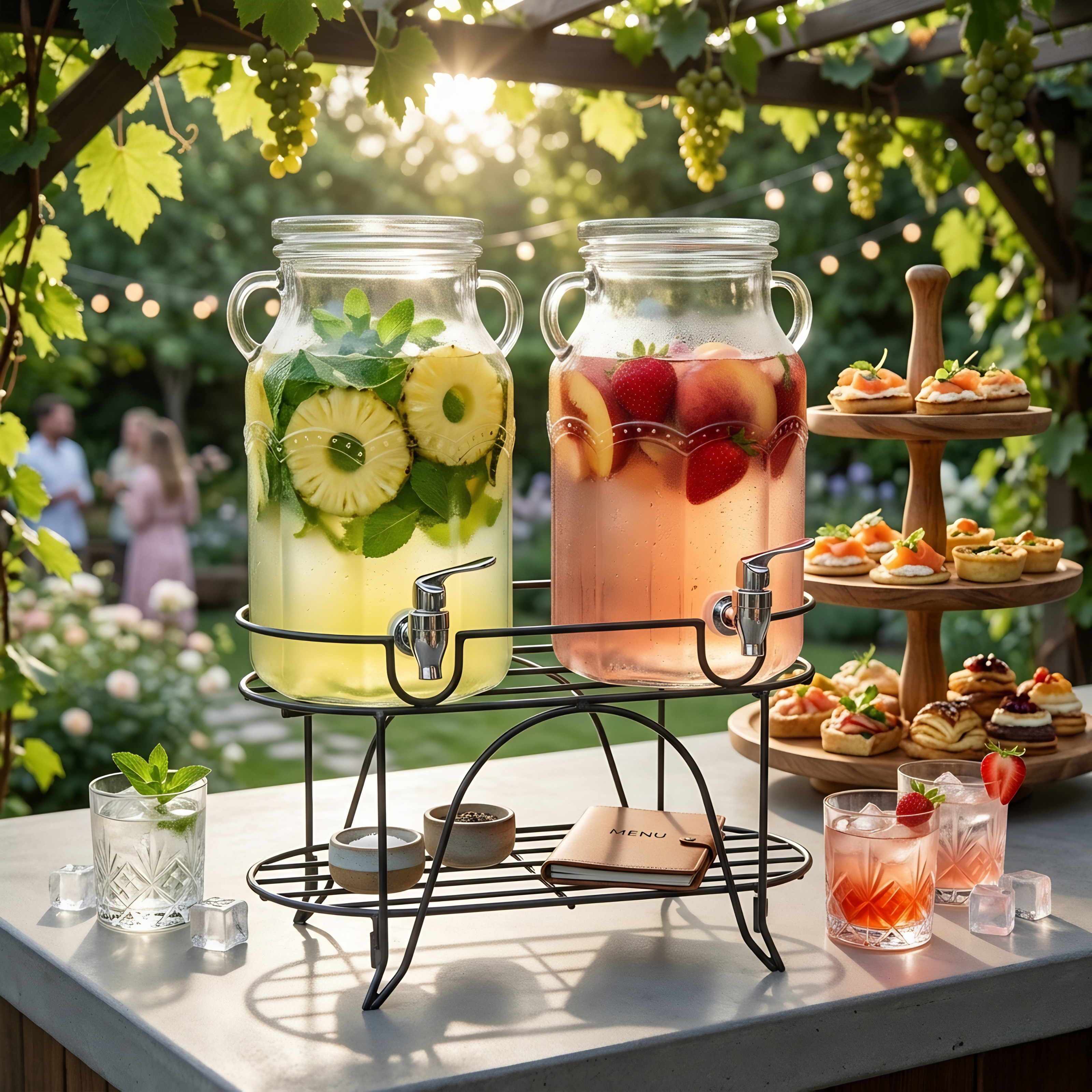 La Granee Glass Juice Barrel Set