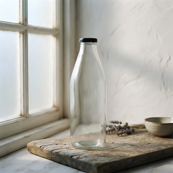 Homesop 1 Litre Glass Beverage Bottle