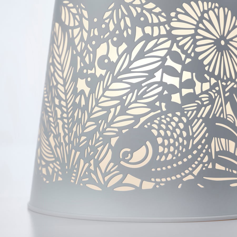 SOLSKUR
LED table lamp, brass/nickel-plated