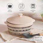 Eleni Ethnic Casserole 2.2l -black & Beige
