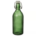 VINTERFINT
Bottle with stopper, glass green, 0.5 l