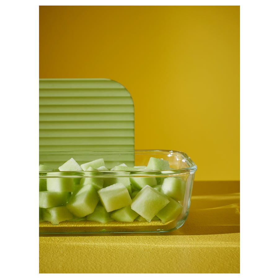 HAVSTOBIS
Food container with lid, set of 5,
