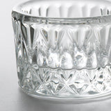 SMÄLLSPIREA Tealight holder, clear glass/patterned, 4 cm