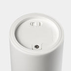 SMÅLOM LED pillar candle, battery-operated white, 9 cm