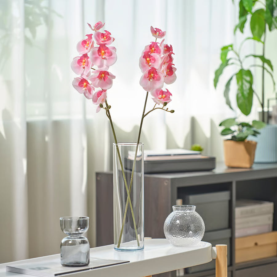 SMYCKA Artificial flower, in/outdoor/Orchid pink, 60 cm