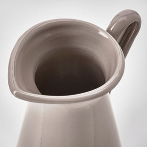 VASE/JUG, DARK GREY-BEIGE