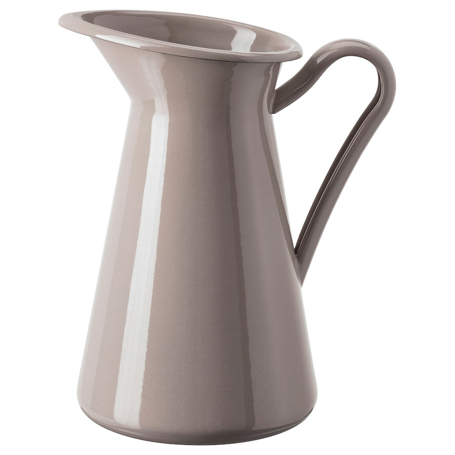 VASE/JUG, DARK GREY-BEIGE