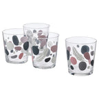 SOMMARFLOX Glass, patterned stones/multicolour