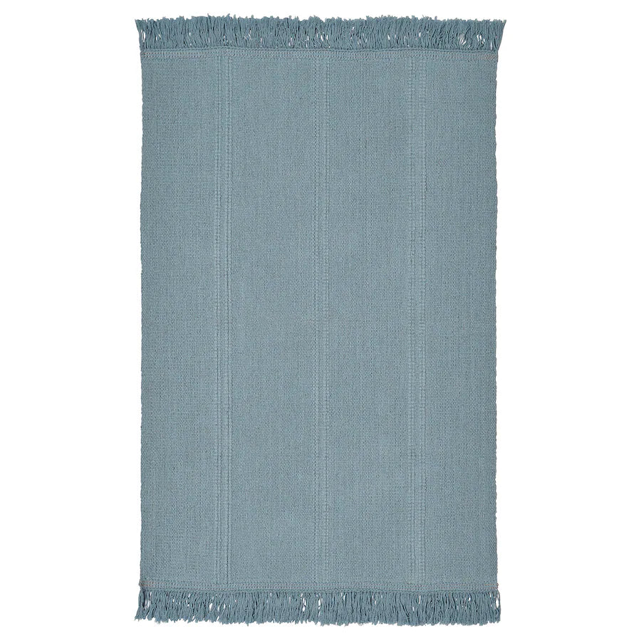 SORTSÖ Rug, flatwoven, light blue