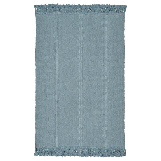 SORTSÖ Rug, flatwoven, light blue