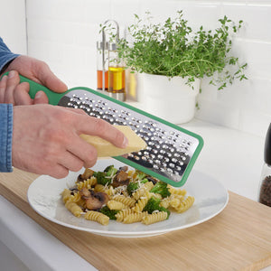 UPPFYLLDGrater with handle, bright green, 30 cm