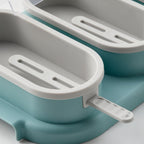 UPPFYLLD Ice lolly maker, light turquoise/light grey