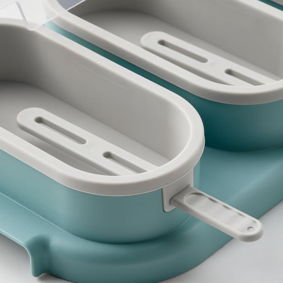 UPPFYLLD Ice lolly maker, light turquoise/light grey